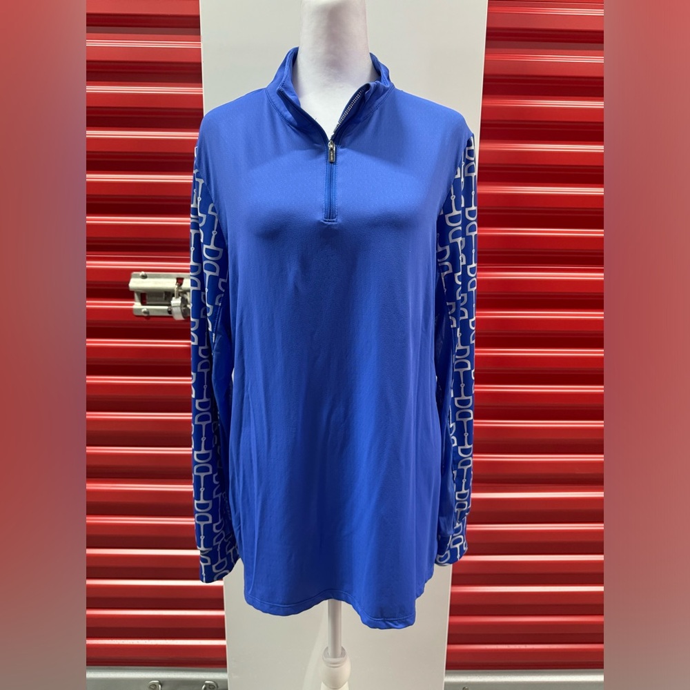 Esprit blue horse ride shirt